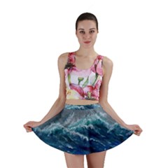 Waves Sea Sky Wave Mini Skirt