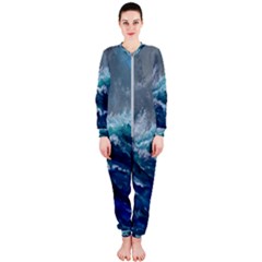 Waves Sea Sky Wave Onepiece Jumpsuit (ladies)