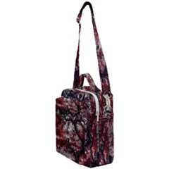 Tree Red Nature Abstract Mood Crossbody Day Bag by Ravend
