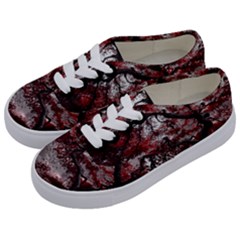 Tree Red Nature Abstract Mood Kids  Classic Low Top Sneakers