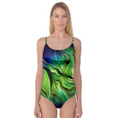 Fractal Art Pattern Abstract Camisole Leotard 