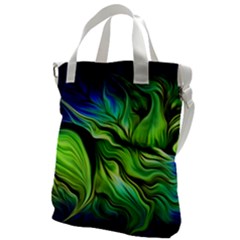 Fractal Art Pattern Abstract Canvas Messenger Bag