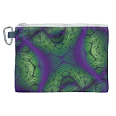 Abstract Fractal Art Pattern Canvas Cosmetic Bag (xl) by Ravend