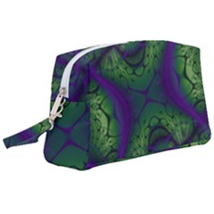 Abstract Fractal Art Pattern Wristlet Pouch Bag (large)