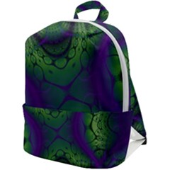 Abstract Fractal Art Pattern Zip Up Backpack