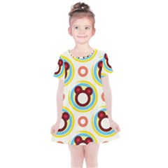 Hide And Seek Cute Cartoon Character Kids  Simple Cotton Dress by Wegoenart