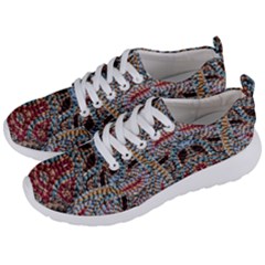 Stitched Swirls Men s Lightweight Sports Shoes