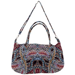 Stitched Swirls Removal Strap Handbag by kaleidomarblingart