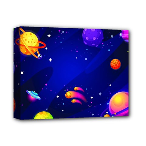 Artistic Space Planet Deluxe Canvas 14  X 11  (stretched) by danenraven