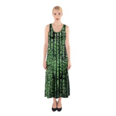 Matrix Technology Tech Data Digital Network Sleeveless Maxi Dress by Wegoenart