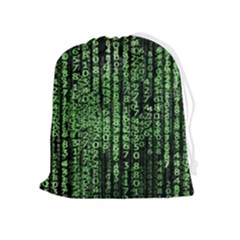 Matrix Technology Tech Data Digital Network Drawstring Pouch (xl) by Wegoenart