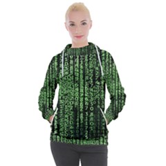 Matrix Technology Tech Data Digital Network Women s Hooded Pullover by Wegoenart