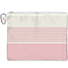 Background Pink Beige Decorative Texture Craft Canvas Cosmetic Bag (xxxl) by Wegoenart