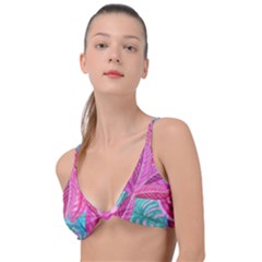 Sheets Tropical Reason Print Pattern Design Knot Up Bikini Top