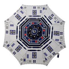 Robot R2d2 R2 D2 Pattern Hook Handle Umbrellas (Medium)