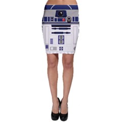 Robot R2d2 R2 D2 Pattern Bodycon Skirt