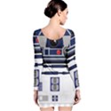 Robot R2d2 R2 D2 Pattern Long Sleeve Bodycon Dress View2