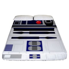 Robot R2d2 R2 D2 Pattern Fitted Sheet (King Size)