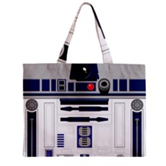 Robot R2d2 R2 D2 Pattern Zipper Mini Tote Bag