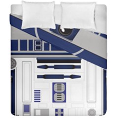 Robot R2d2 R2 D2 Pattern Duvet Cover Double Side (California King Size)