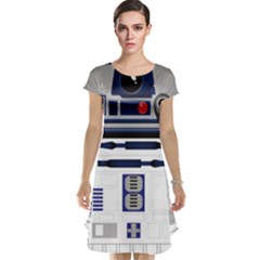 Robot R2d2 R2 D2 Pattern Cap Sleeve Nightdress