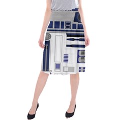 Robot R2d2 R2 D2 Pattern Midi Beach Skirt