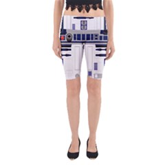 Robot R2d2 R2 D2 Pattern Yoga Cropped Leggings