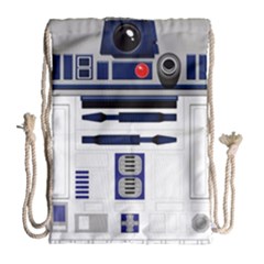 Robot R2d2 R2 D2 Pattern Drawstring Bag (Large)