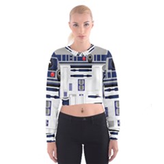 Robot R2d2 R2 D2 Pattern Cropped Sweatshirt