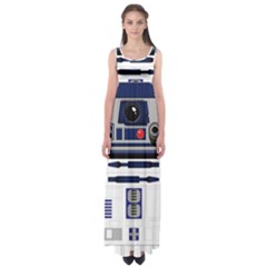 Robot R2d2 R2 D2 Pattern Empire Waist Maxi Dress