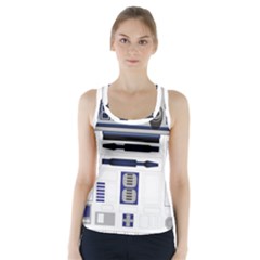 Robot R2d2 R2 D2 Pattern Racer Back Sports Top