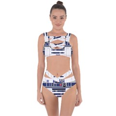 Robot R2d2 R2 D2 Pattern Bandaged Up Bikini Set 