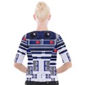 Robot R2d2 R2 D2 Pattern Cropped Button Cardigan View2