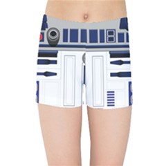 Robot R2d2 R2 D2 Pattern Kids  Sports Shorts