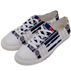 Robot R2d2 R2 D2 Pattern Women s Low Top Canvas Sneakers