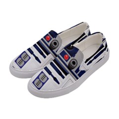 Robot R2d2 R2 D2 Pattern Women s Canvas Slip Ons