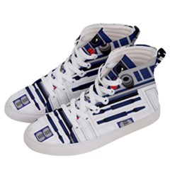 Robot R2d2 R2 D2 Pattern Men s Hi-Top Skate Sneakers