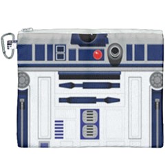 Robot R2d2 R2 D2 Pattern Canvas Cosmetic Bag (XXXL)