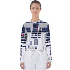 Robot R2d2 R2 D2 Pattern Women s Slouchy Sweat by Jancukart