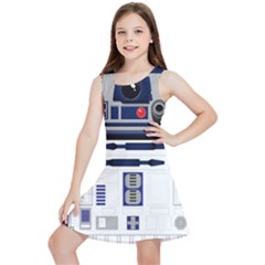 Robot R2d2 R2 D2 Pattern Kids  Lightweight Sleeveless Dress