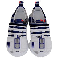 Robot R2d2 R2 D2 Pattern Kids  Velcro No Lace Shoes