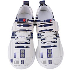 Robot R2d2 R2 D2 Pattern Women s Velcro Strap Shoes