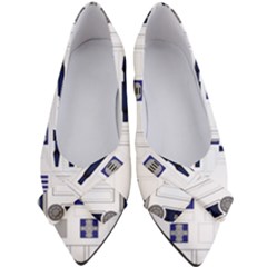 Robot R2d2 R2 D2 Pattern Women s Bow Heels