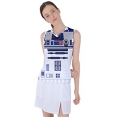 Robot R2d2 R2 D2 Pattern Women s Sleeveless Sports Top