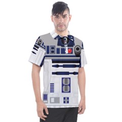 Robot R2d2 R2 D2 Pattern Men s Polo Tee by Jancukart