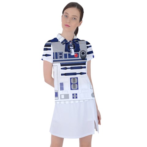 Robot R2d2 R2 D2 Pattern Women s Polo Tee by Jancukart