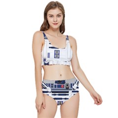 Robot R2d2 R2 D2 Pattern Frilly Bikini Set