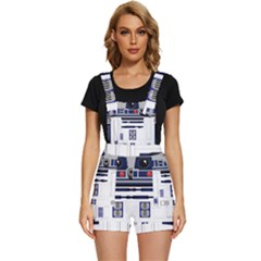 Robot R2d2 R2 D2 Pattern Short Overalls
