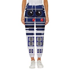 Robot R2d2 R2 D2 Pattern Cropped Drawstring Pants