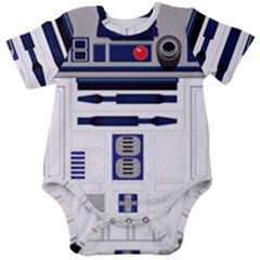 Robot R2d2 R2 D2 Pattern Baby Short Sleeve Onesie Bodysuit